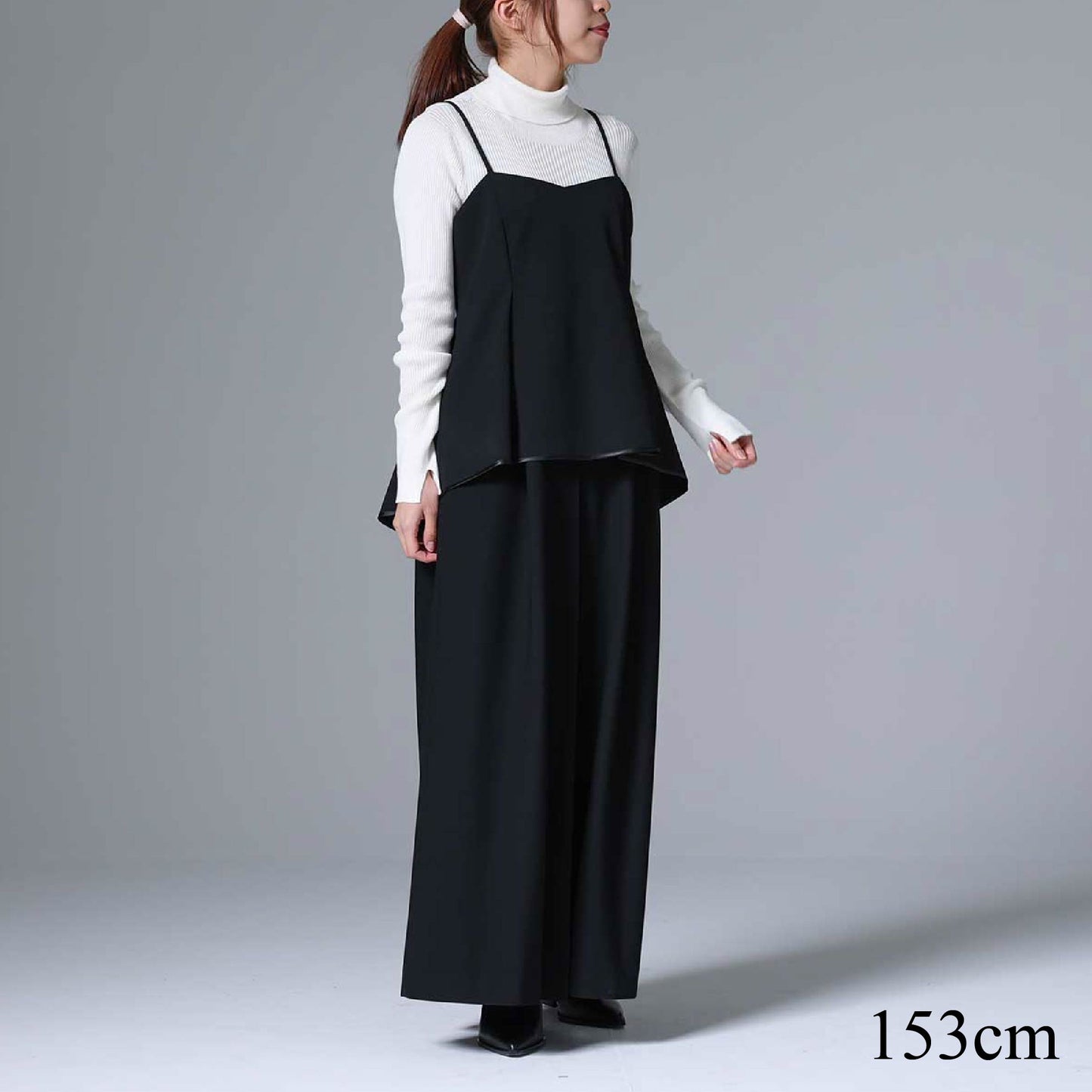 8月下旬~9月上旬お届け予定 F-BL-01 「Worsted twill」Camisole blouse
