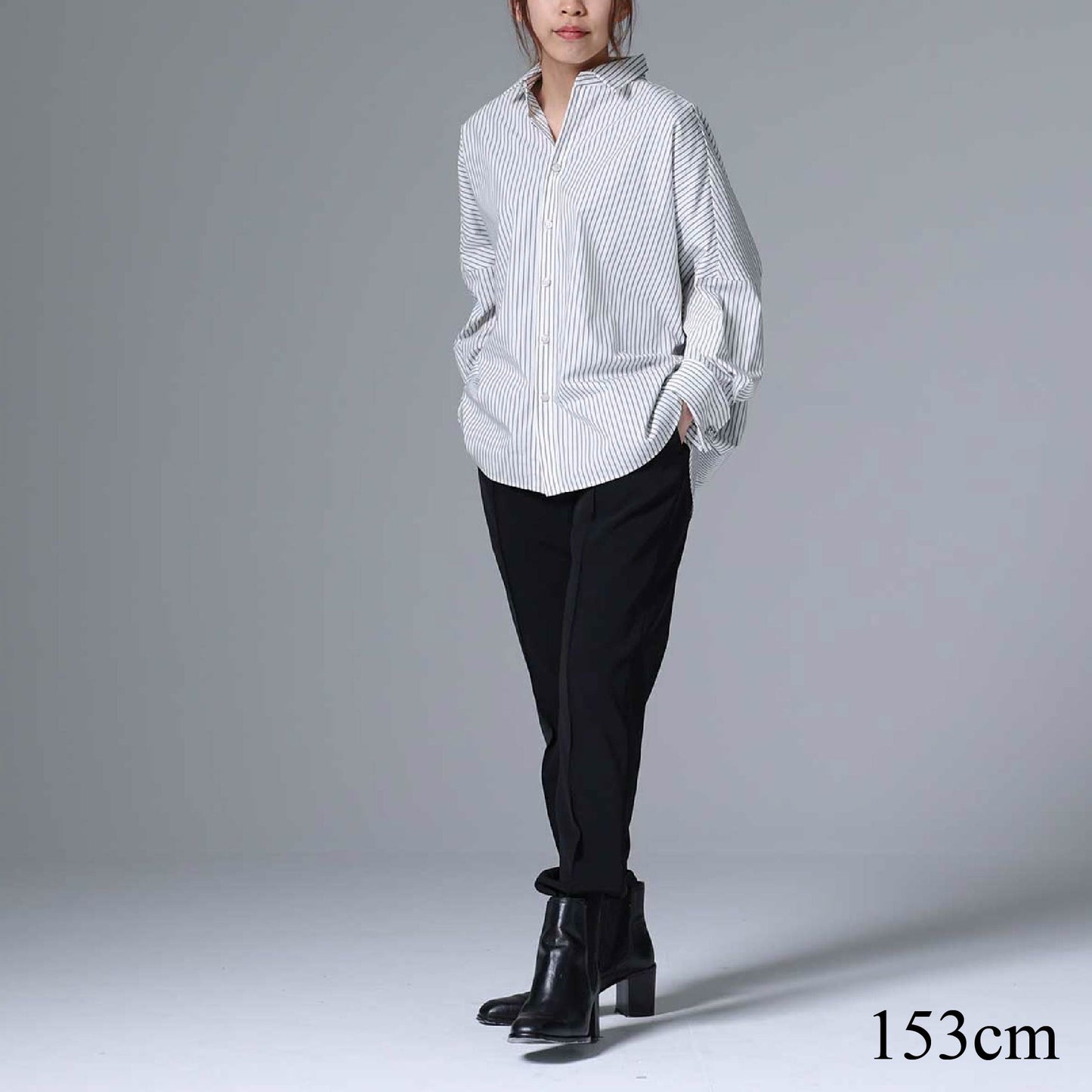 8月上旬~中旬お届け予定 F-SH-01「Multi stripe」Dolman sleeve shirts