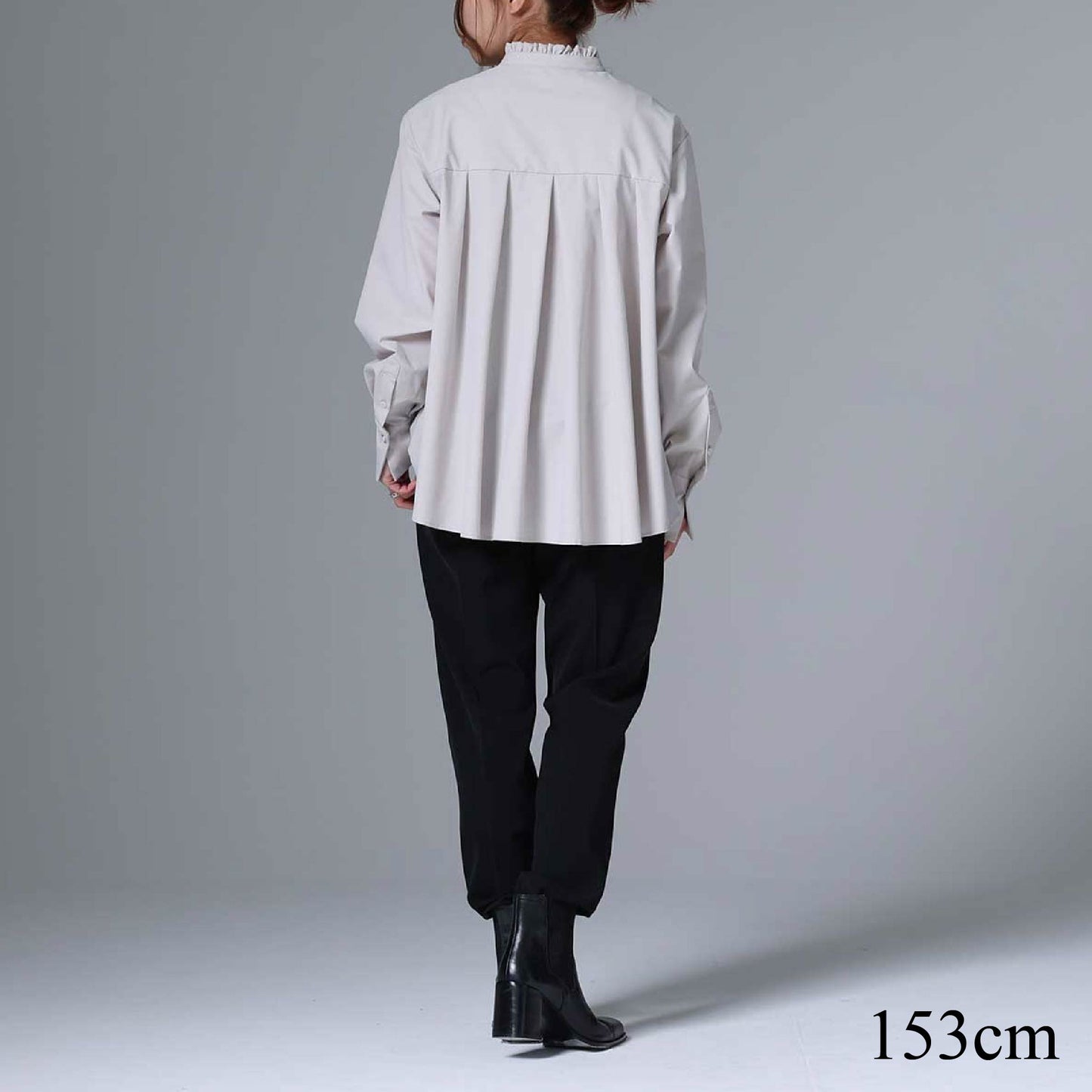 C-BL-83 Robin flower blouse WHITE