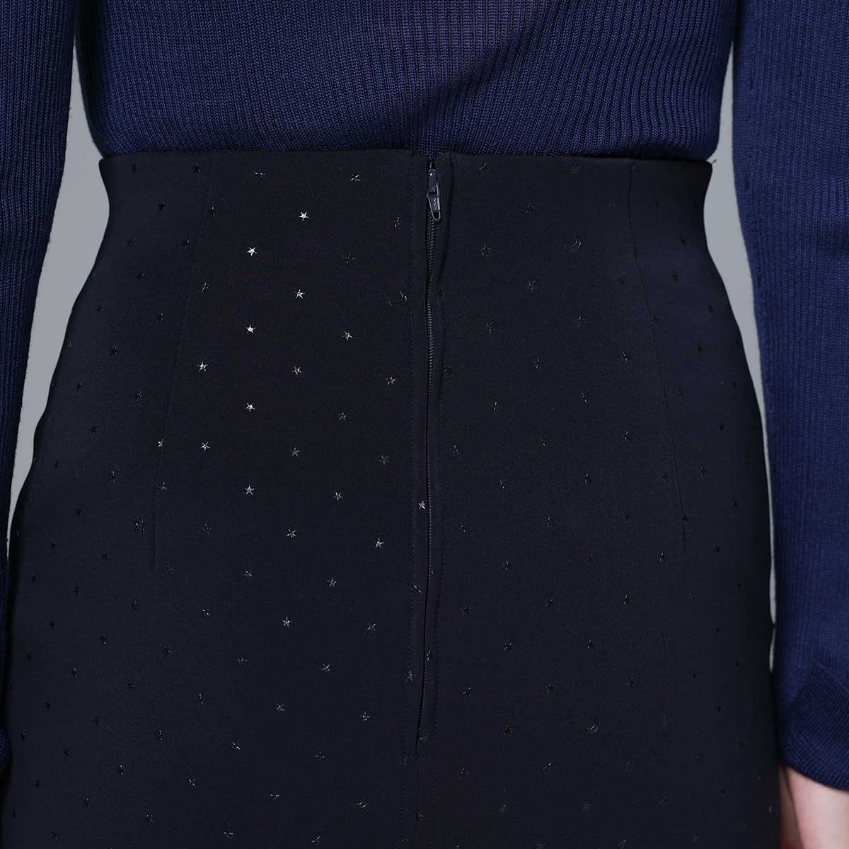 8月下旬~9月上旬お届け予定 F-SK-03「Stella dot knit」Straight skirt