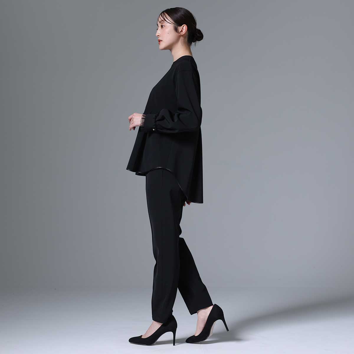 F-BL-03「Technical double cloth」 Pullover blouse【全3色】