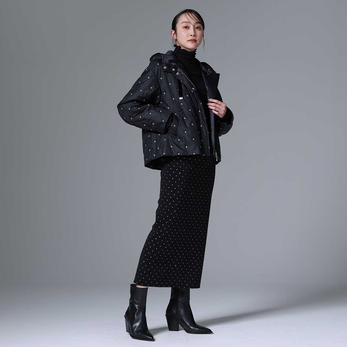 12月中旬お届け予定 F-AC-01 「Stella dot quilt」Winter scarf【全2色】