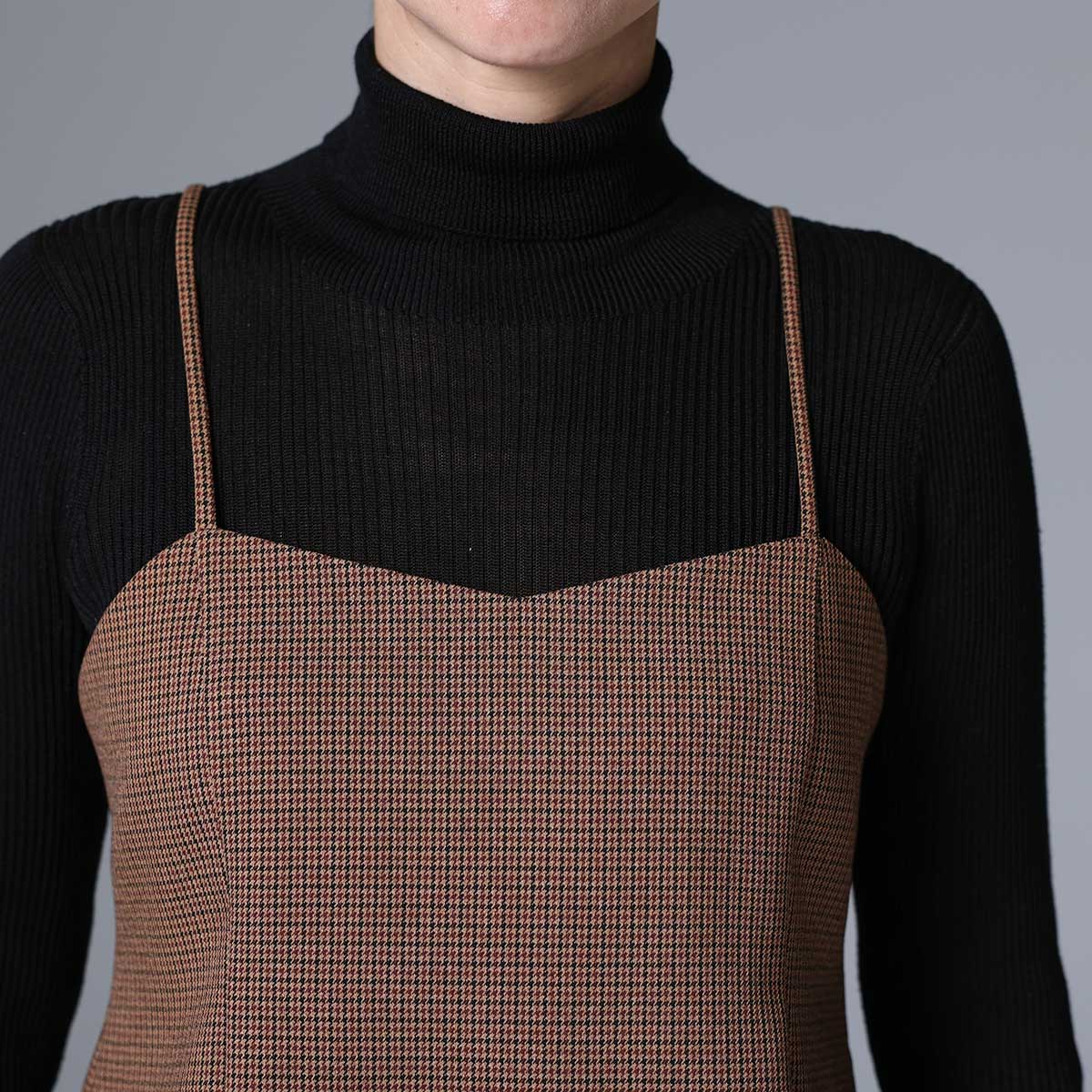 8月下旬~9月上旬お届け予定 F-BL-01 「Worsted twill」Camisole blouse