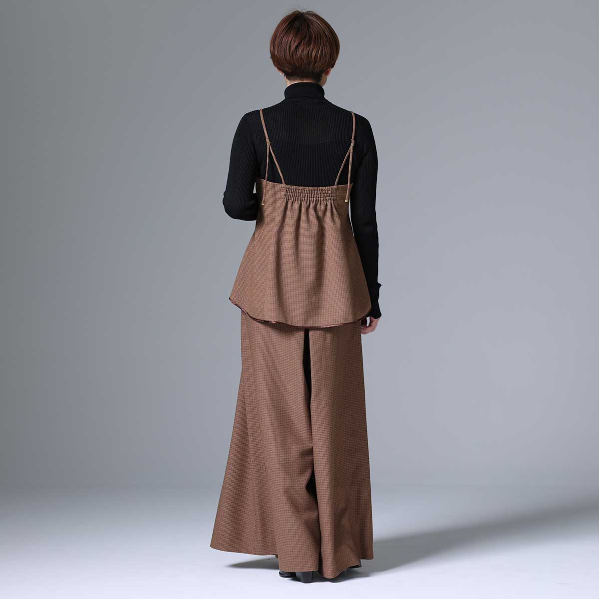 8月下旬~9月上旬お届け予定 F-BL-01 「Worsted twill」Camisole blouse
