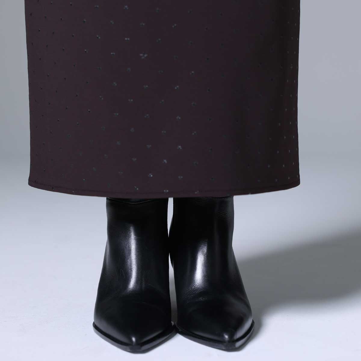 8月下旬~9月上旬お届け予定 F-SK-03「Stella dot knit」Straight skirt