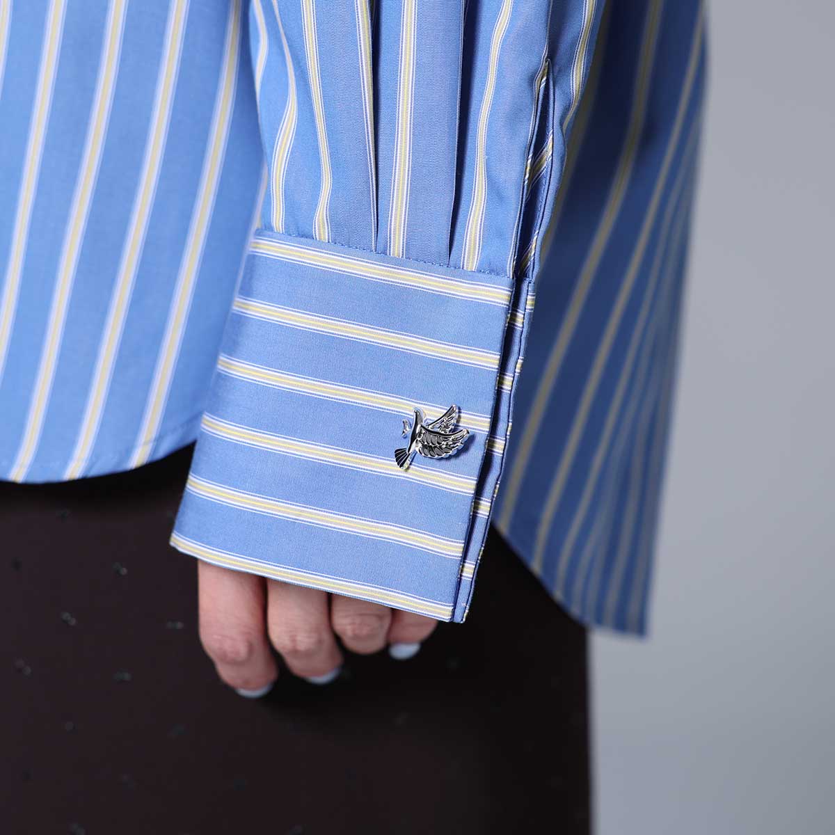 8月上旬~中旬お届け予定 F-SH-01「Multi stripe」Dolman sleeve shirts