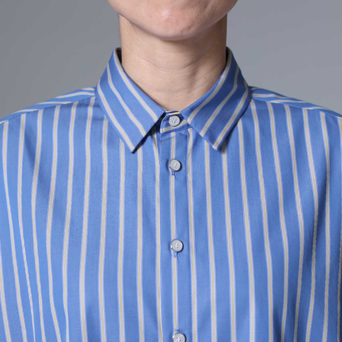 8月上旬~中旬お届け予定 F-SH-01「Multi stripe」Dolman sleeve shirts