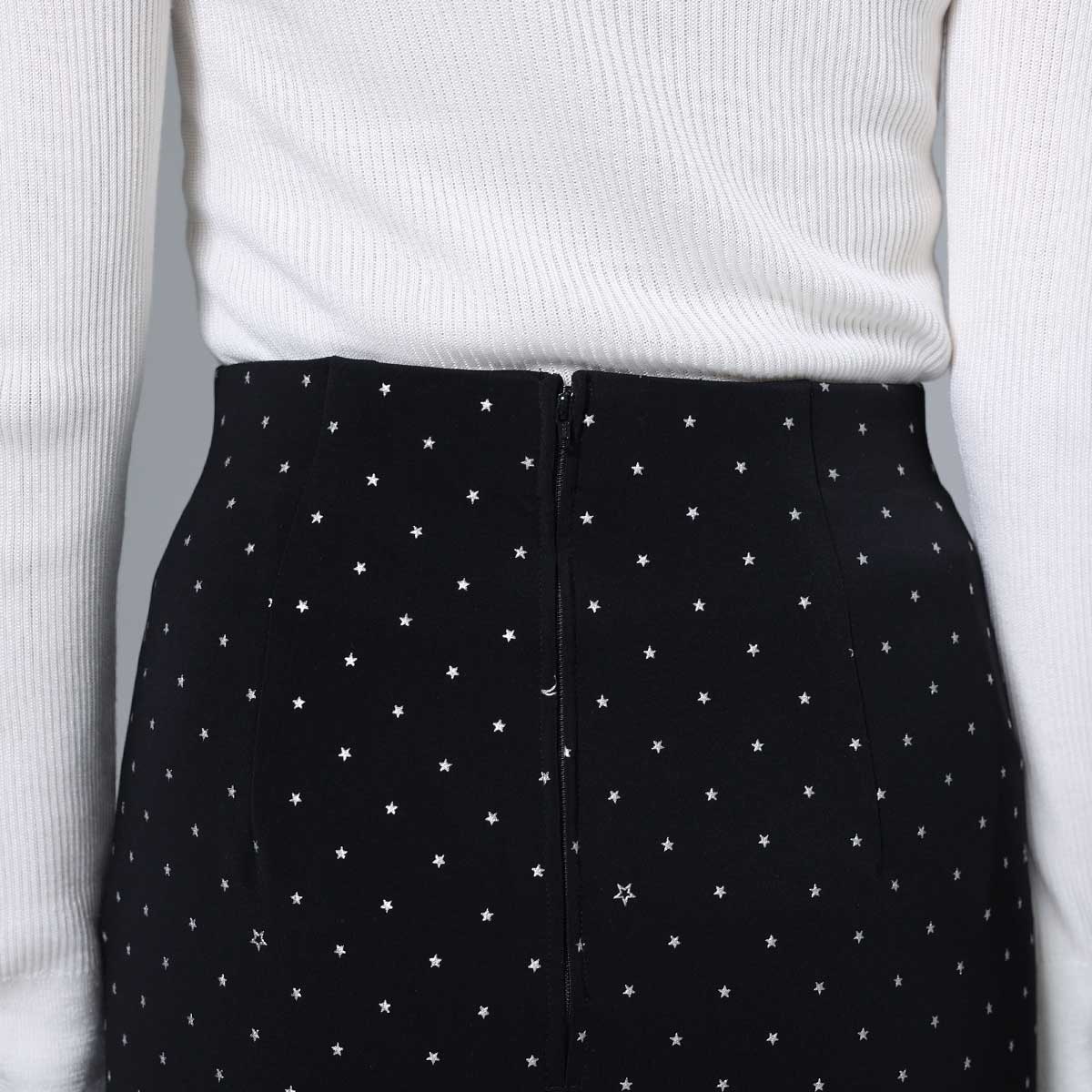 8月下旬~9月上旬お届け予定 F-SK-03「Stella dot knit」Straight skirt