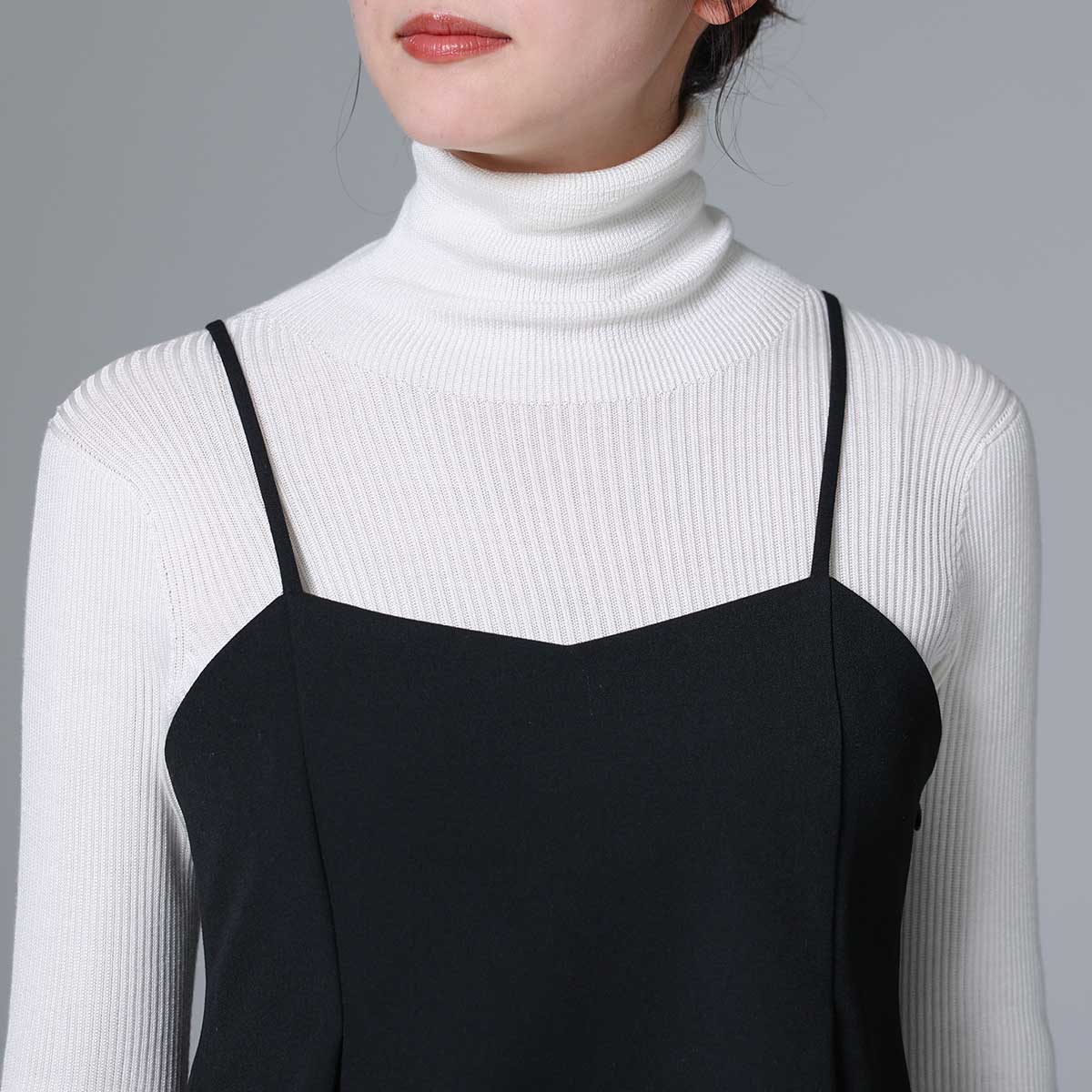 8月下旬~9月上旬お届け予定 F-BL-01 「Worsted twill」Camisole blouse