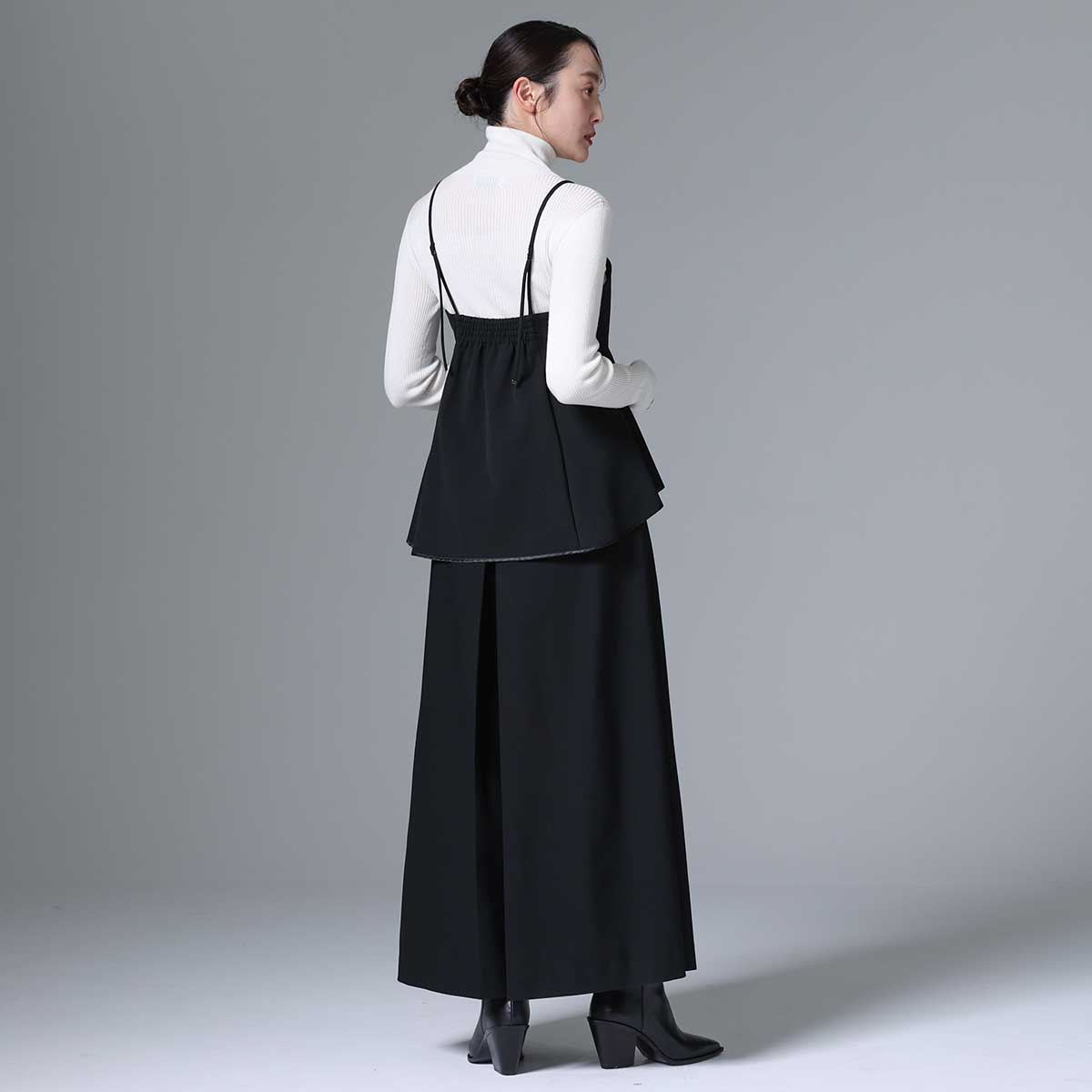 8月下旬~9月上旬お届け予定 F-BL-01 「Worsted twill」Camisole blouse
