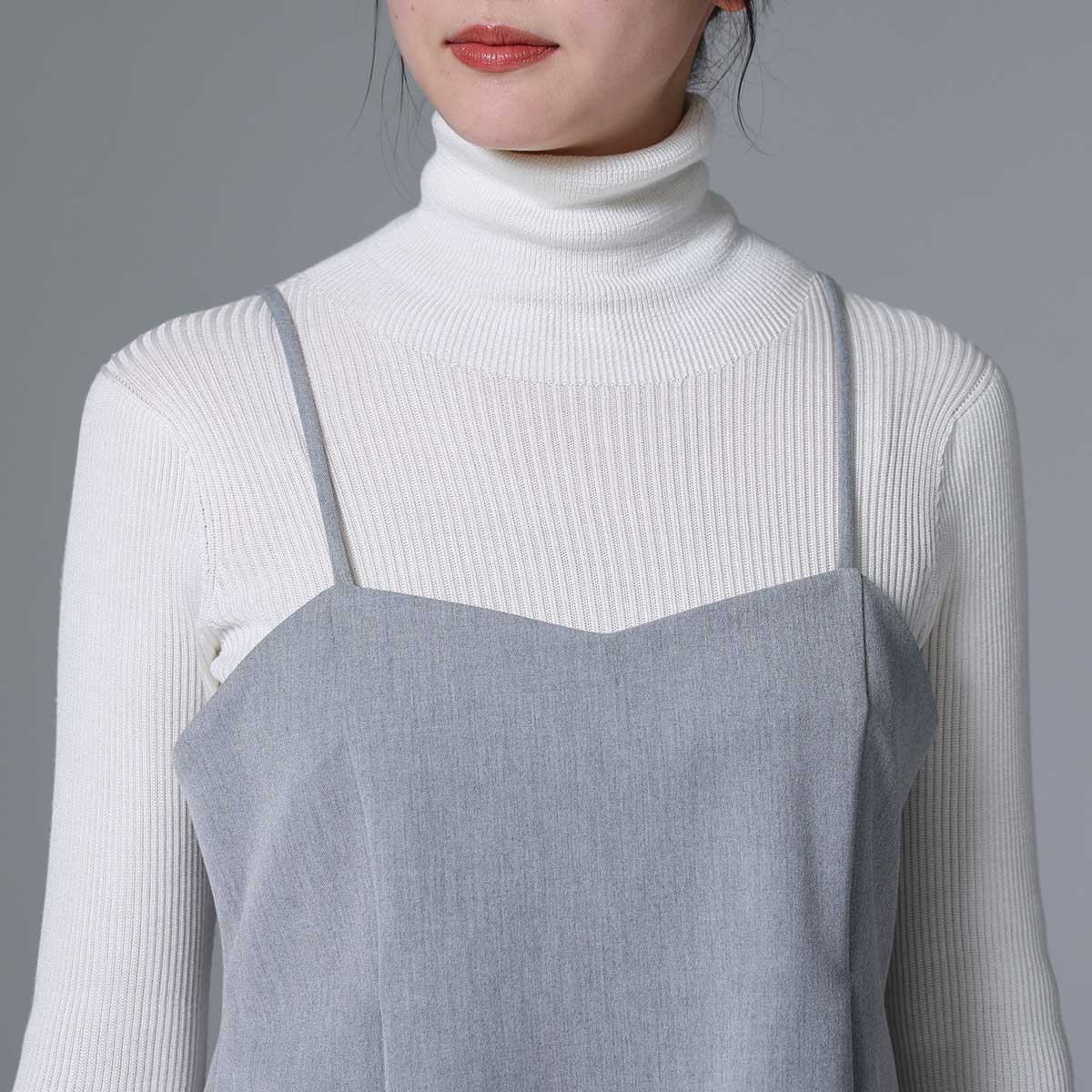8月下旬~9月上旬お届け予定 F-BL-01 「Worsted twill」Camisole blouse