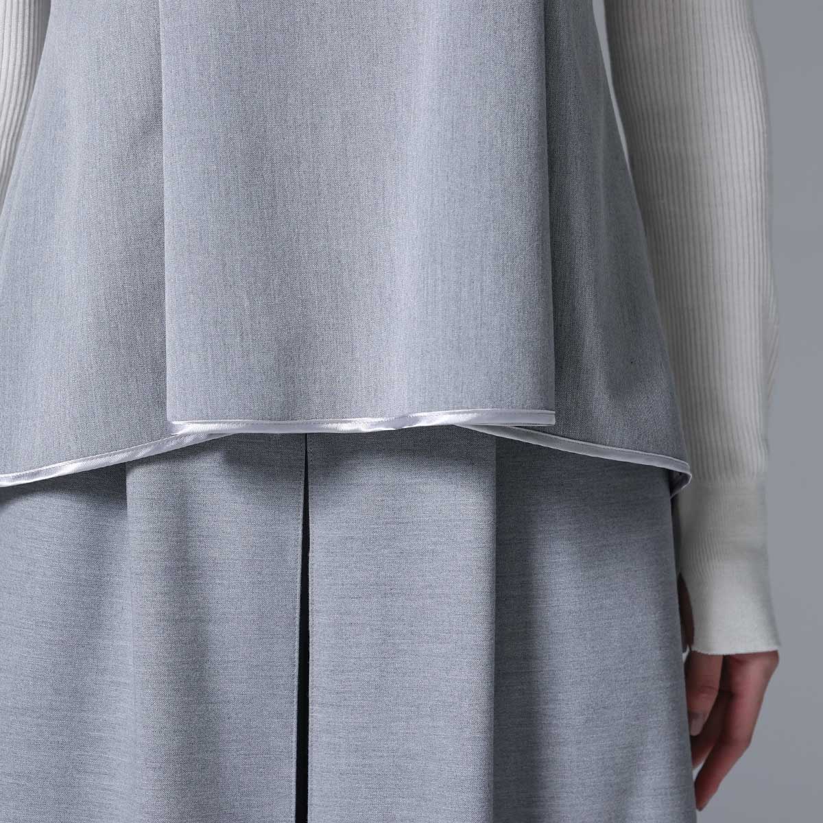 8月下旬~9月上旬お届け予定 F-BL-01 「Worsted twill」Camisole blouse