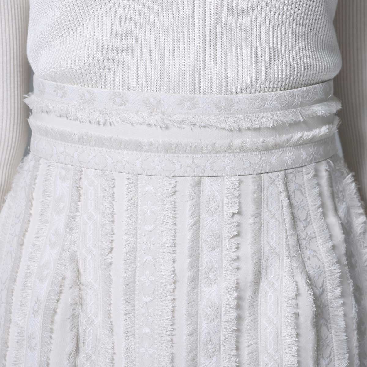 C-BL-83 Robin flower blouse WHITE
