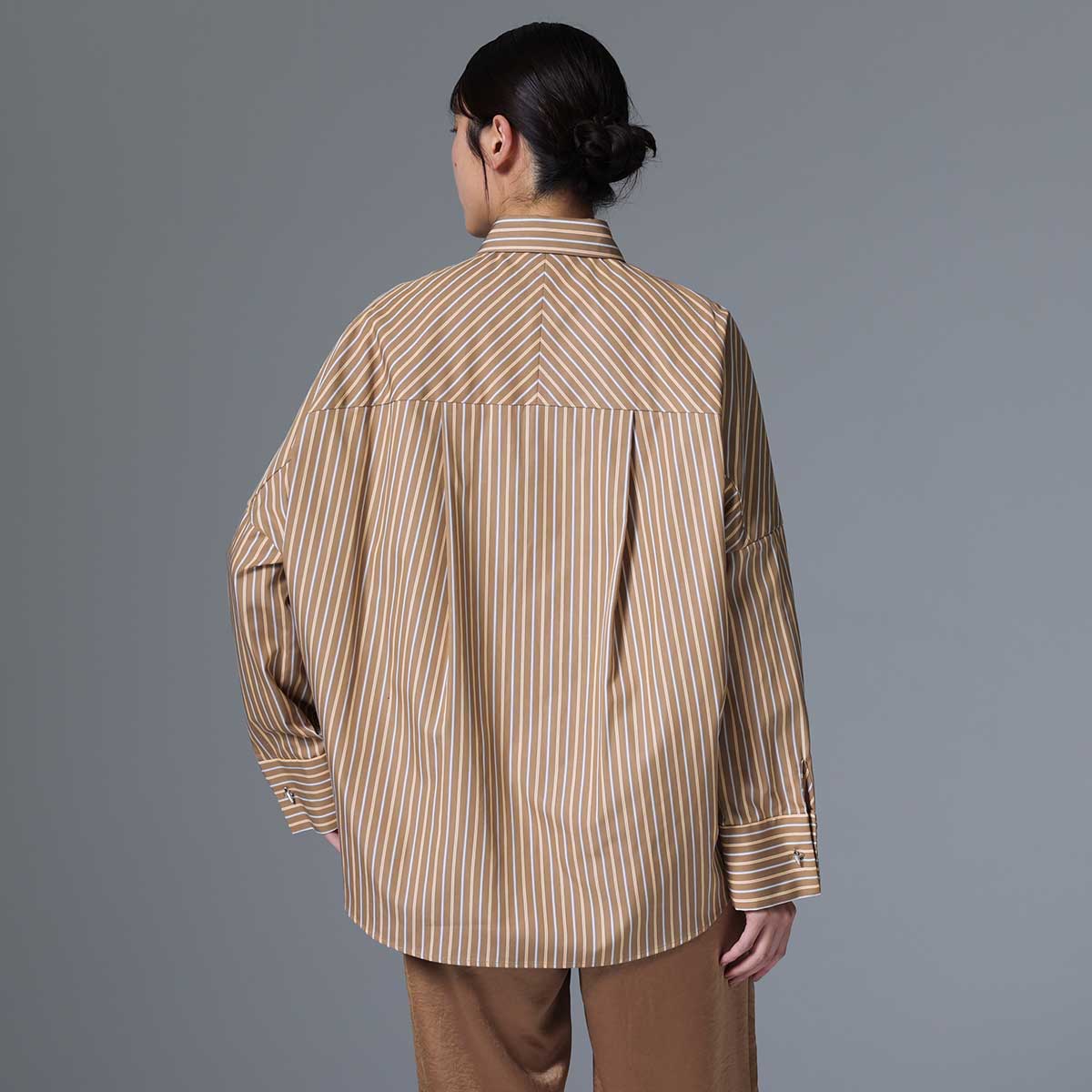 8月上旬~中旬お届け予定 F-SH-01「Multi stripe」Dolman sleeve shirts