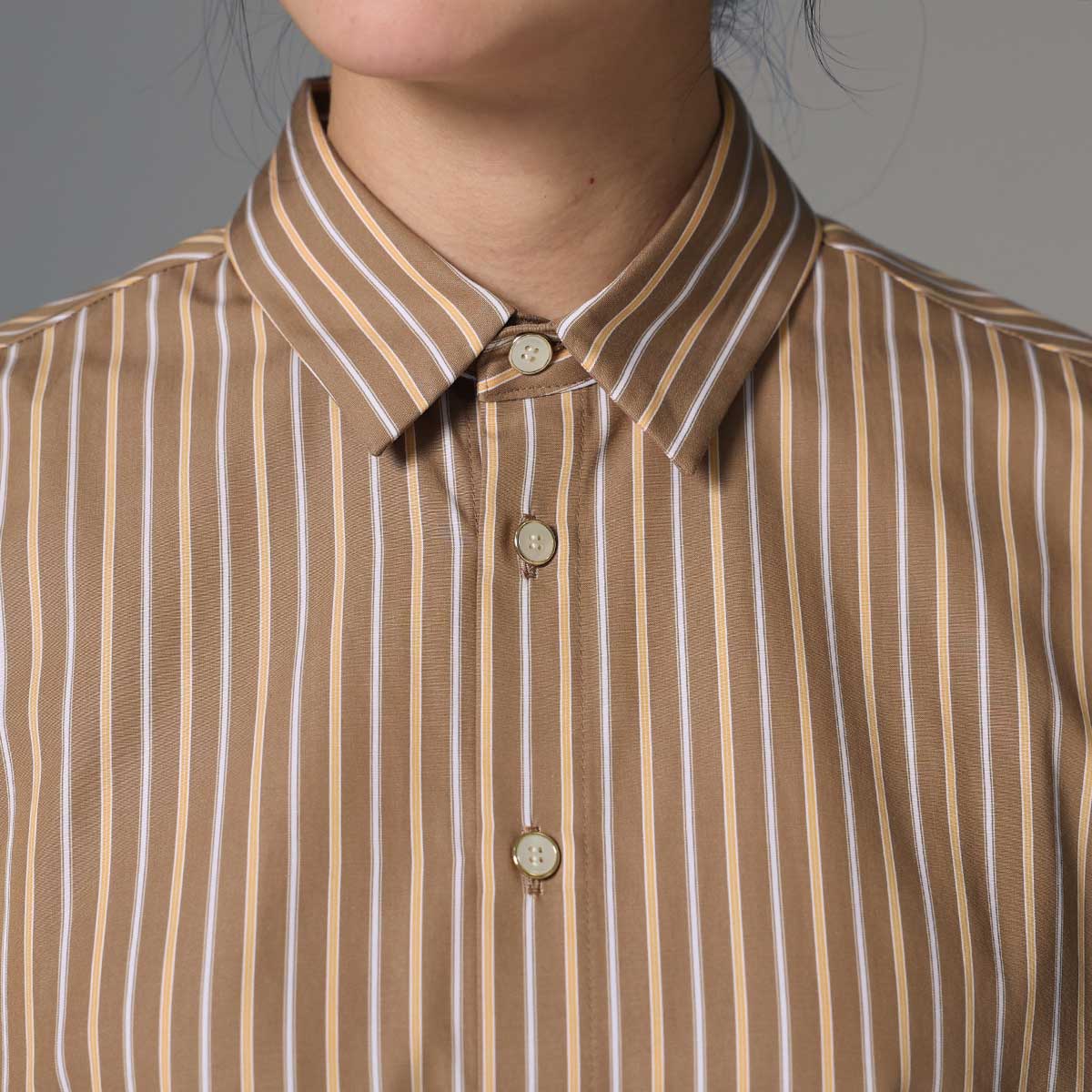 8月上旬~中旬お届け予定 F-SH-01「Multi stripe」Dolman sleeve shirts