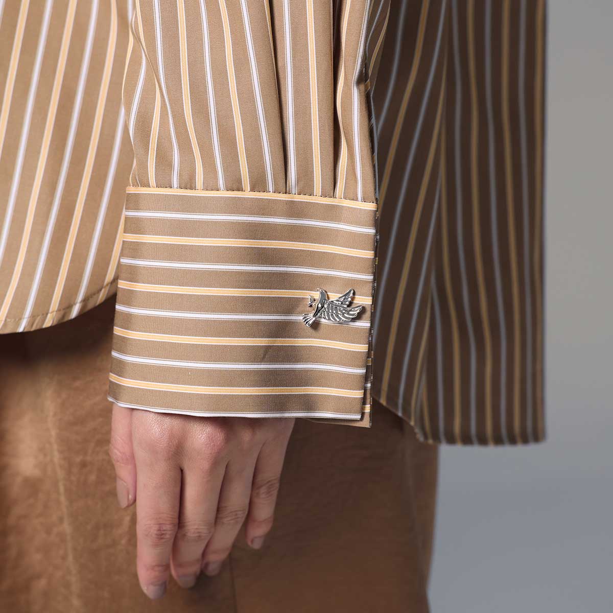 8月上旬~中旬お届け予定 F-SH-01「Multi stripe」Dolman sleeve shirts