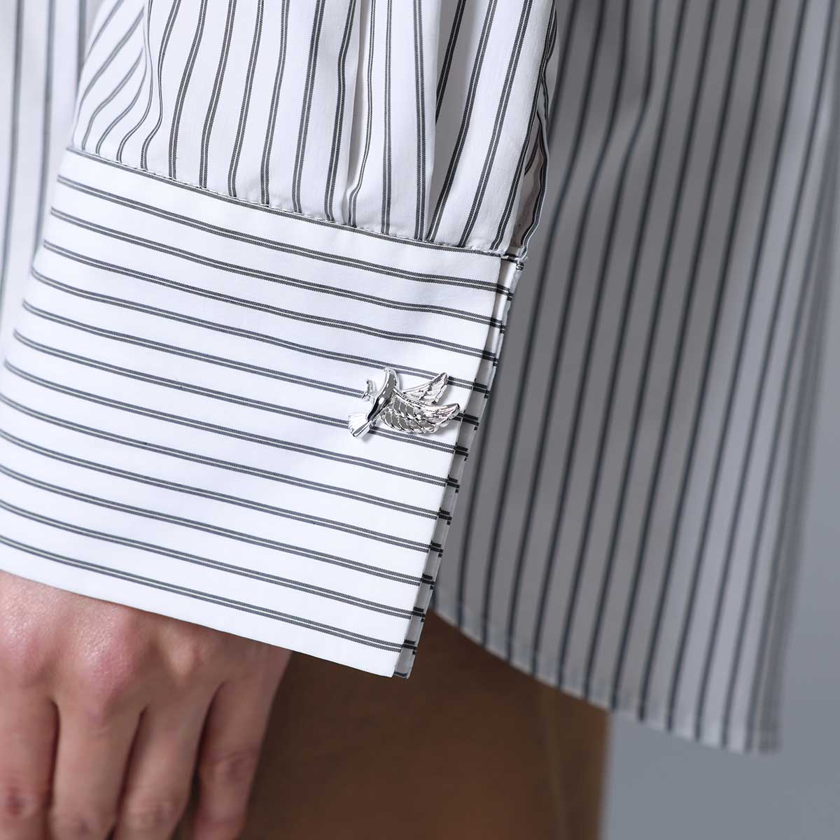 8月上旬~中旬お届け予定 F-SH-01「Multi stripe」Dolman sleeve shirts