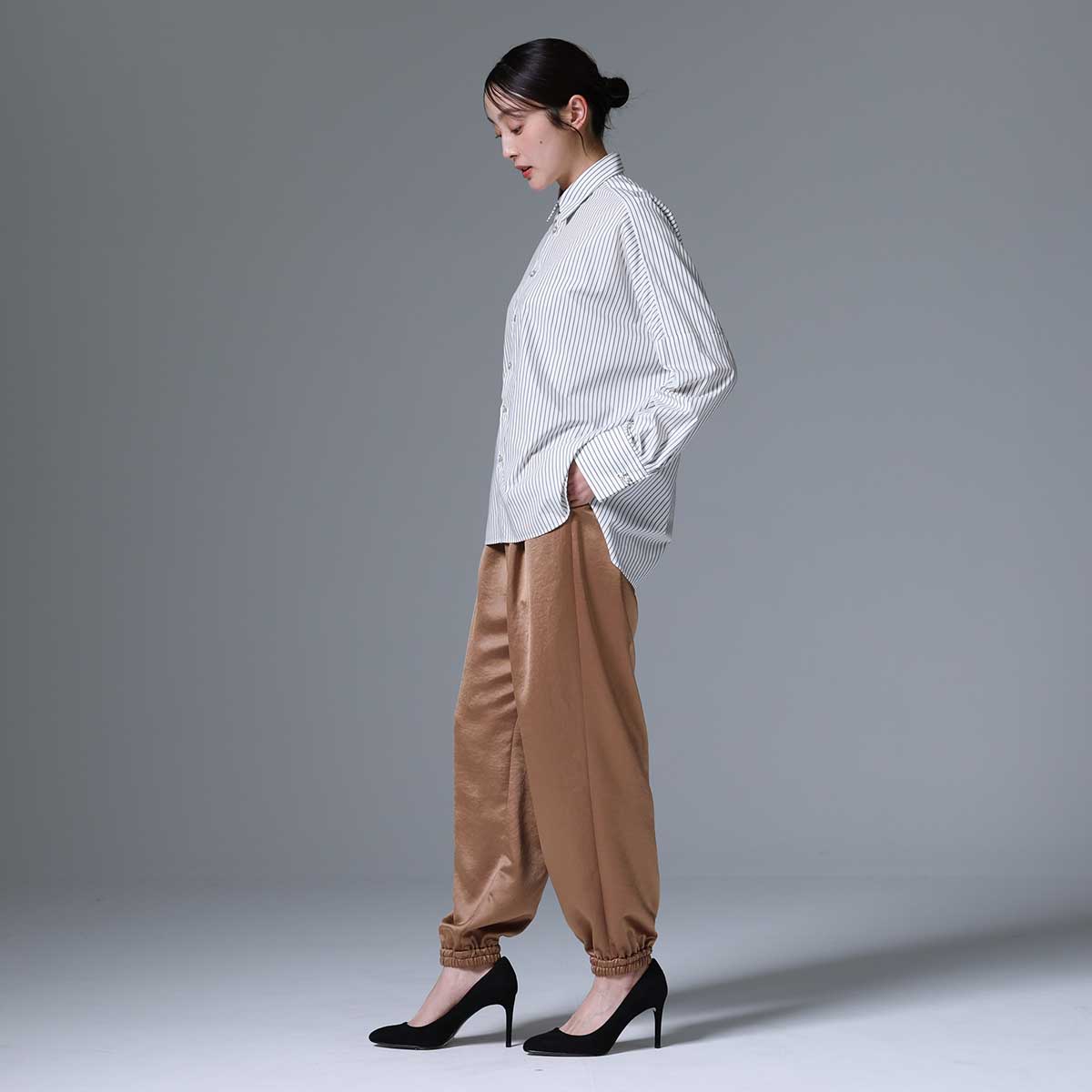 8月上旬~中旬お届け予定 F-SH-01「Multi stripe」Dolman sleeve shirts