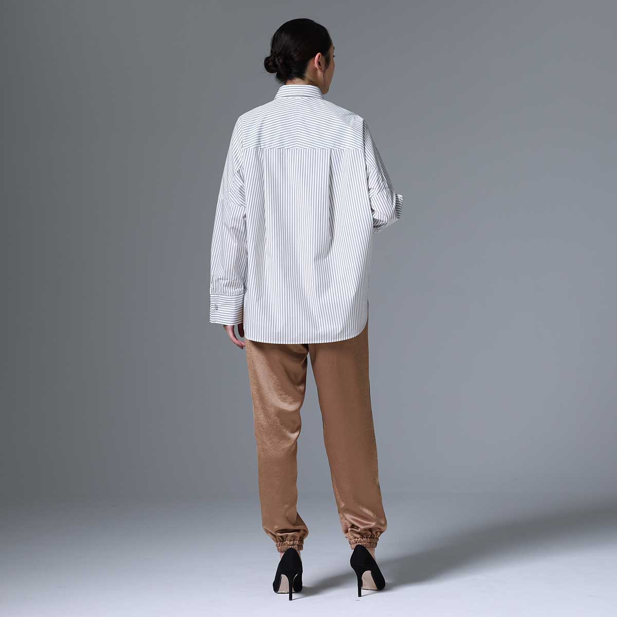 8月上旬~中旬お届け予定 F-SH-01「Multi stripe」Dolman sleeve shirts