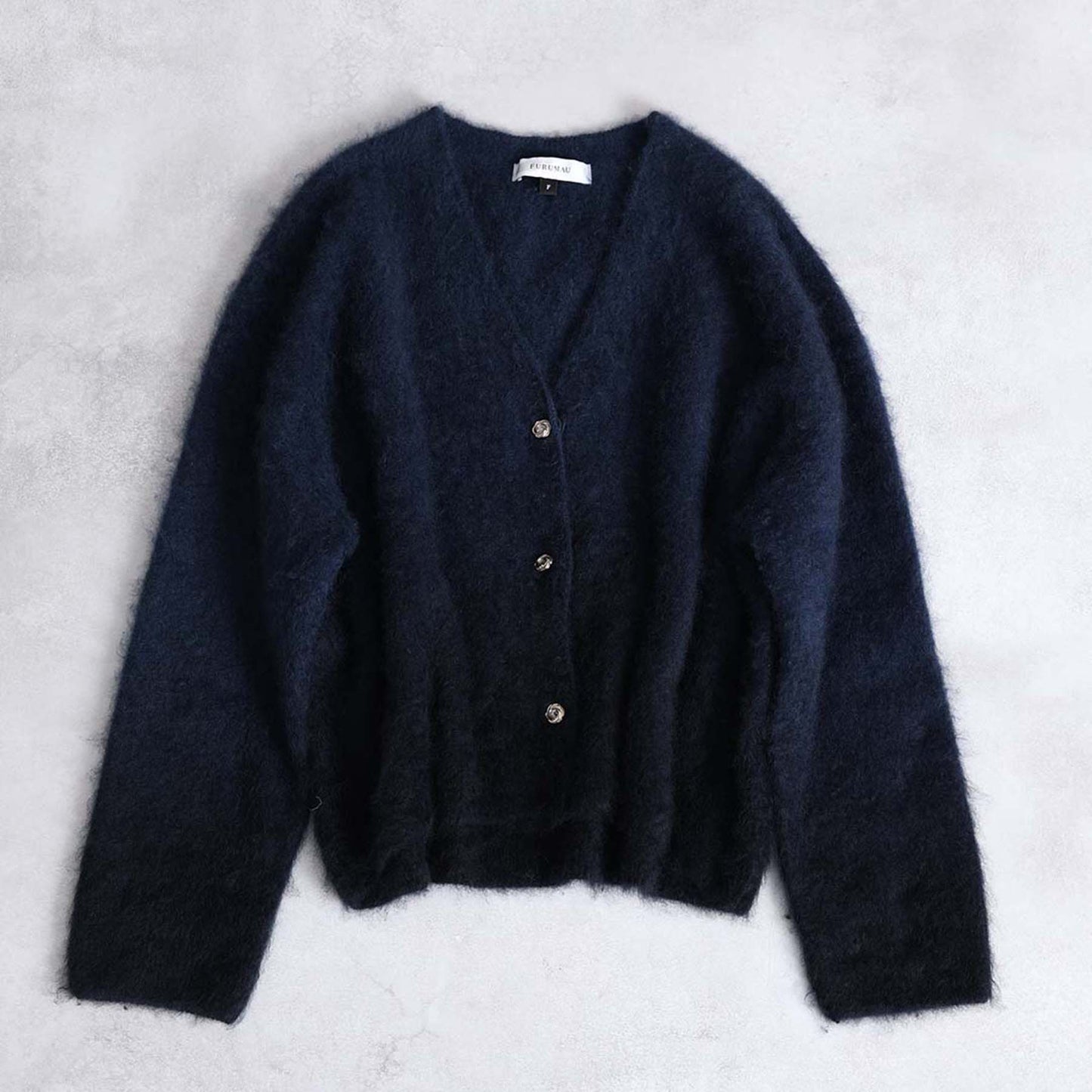 2026AW【10月下旬お届け予定】 F-KN-07「Pure Feather cashmere」V-neck cardigan【全4色】