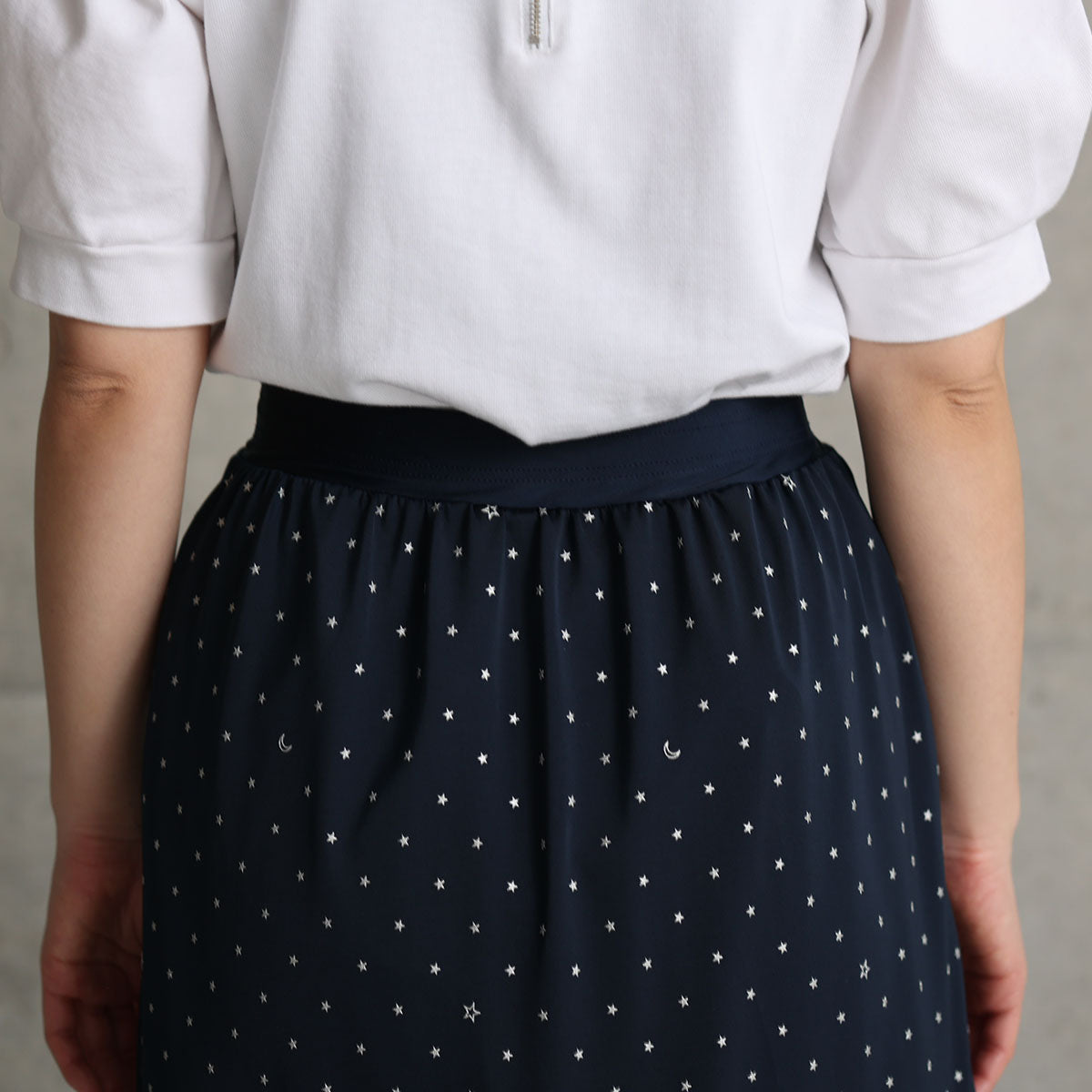 C-SK-121「Stella dot jersey」Mermaid skirt NAVY