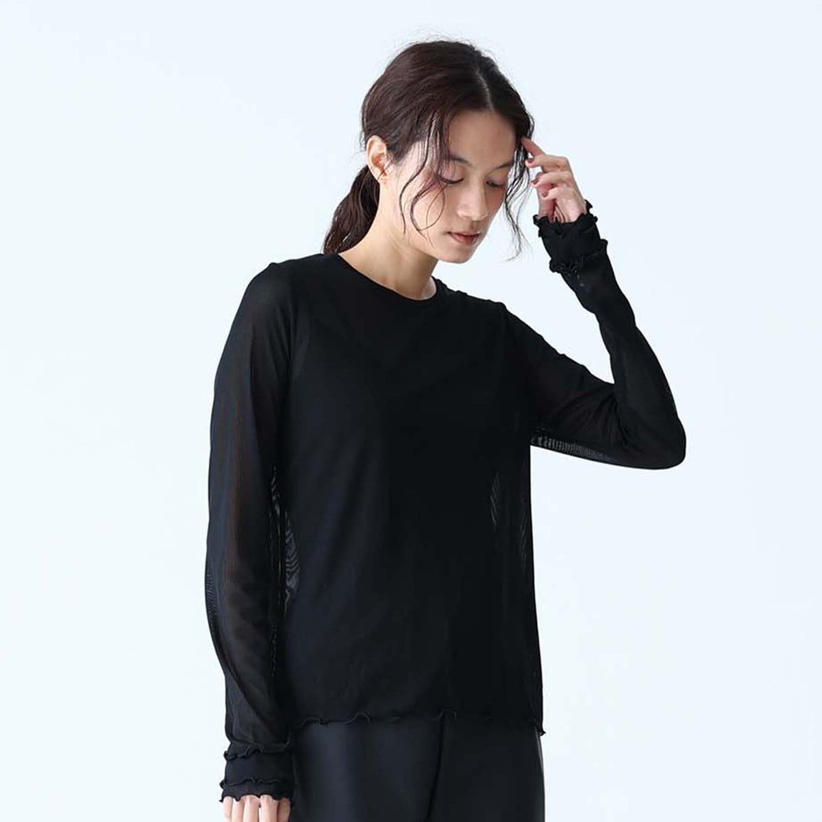 C-BL-83 Robin flower blouse WHITE