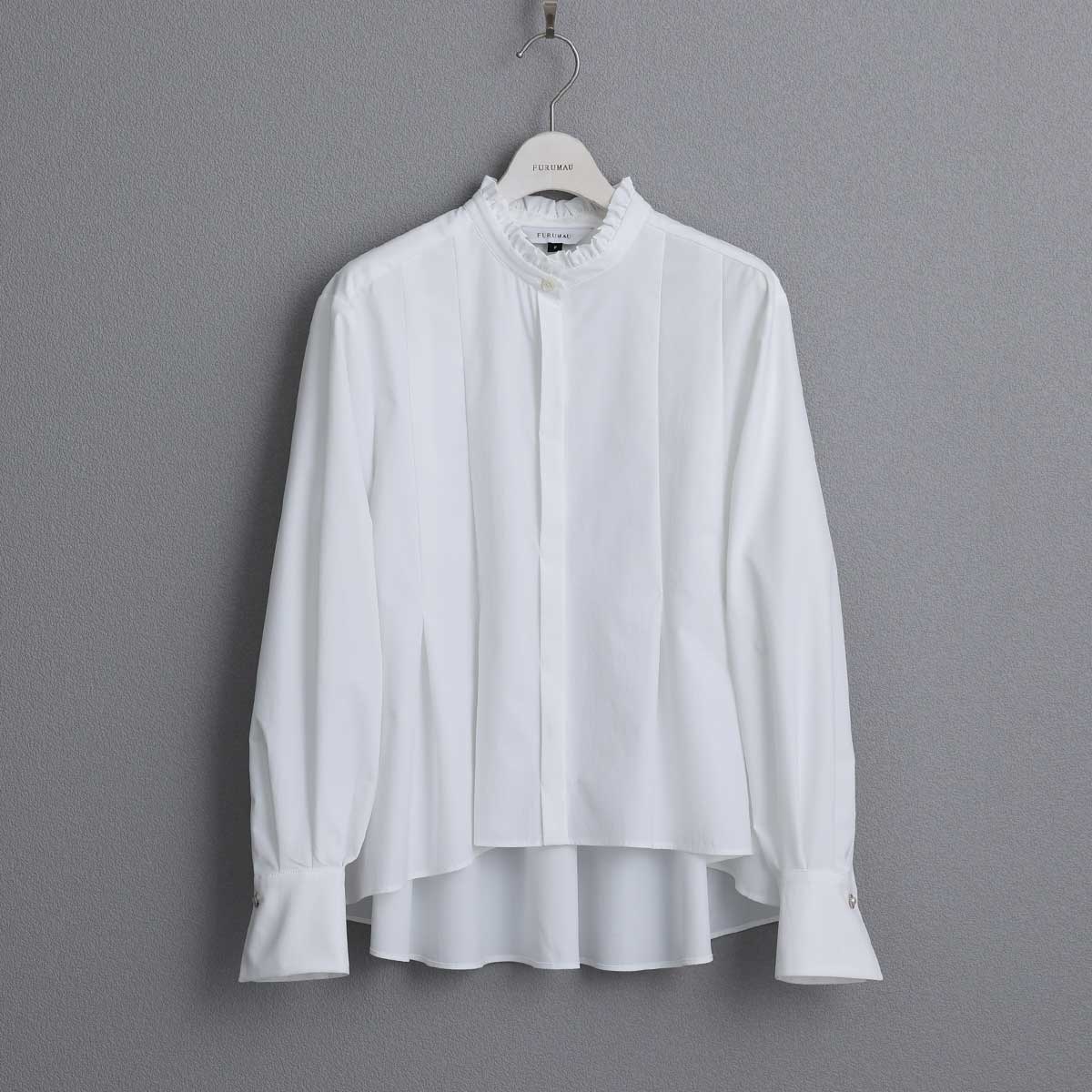 C-BL-83 Robin flower blouse WHITE