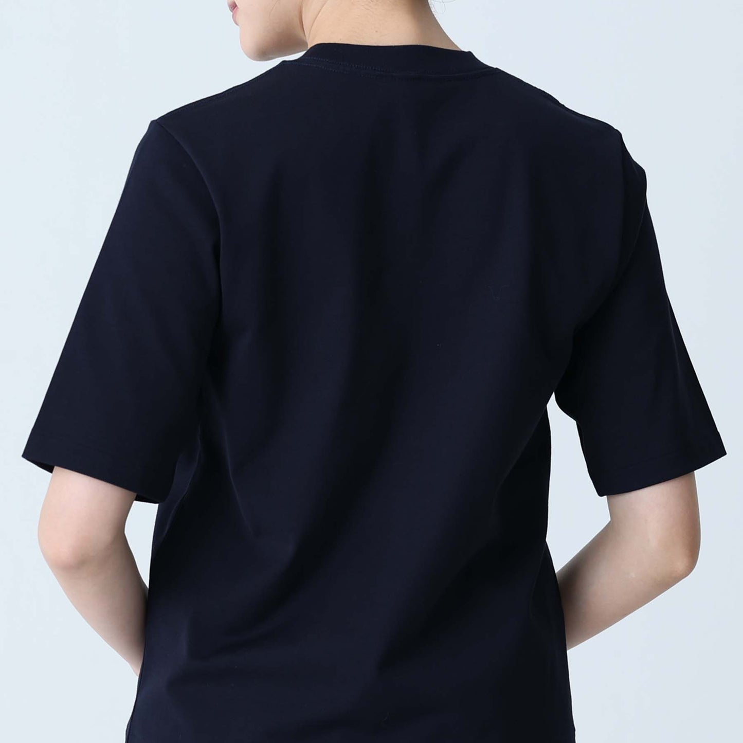 F-CS-08「Snowmelt knit」The standard tee NAVYチャームなし