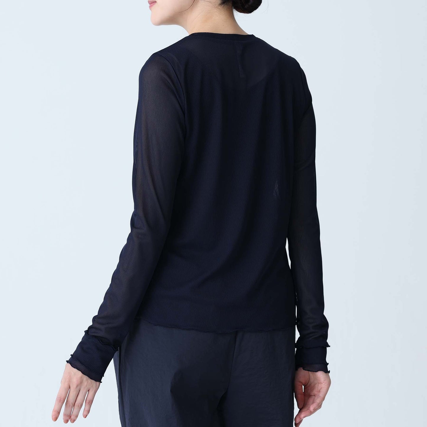F-CS-06「Linéa Knit」Pullover tops NAVY