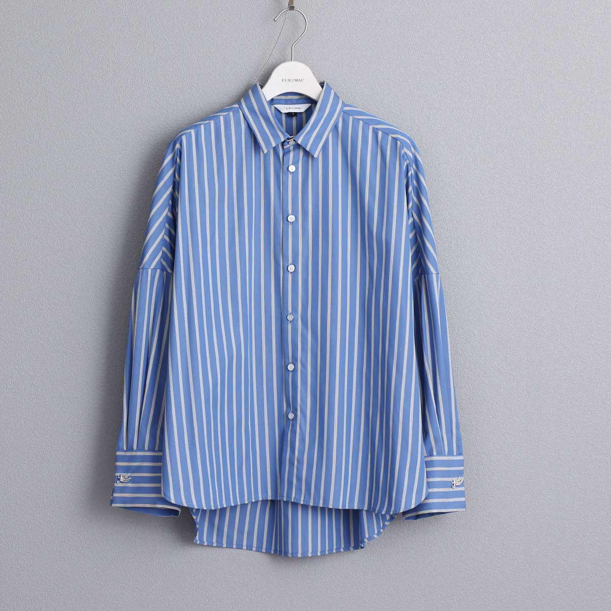 8月上旬~中旬お届け予定 F-SH-01「Multi stripe」Dolman sleeve shirts