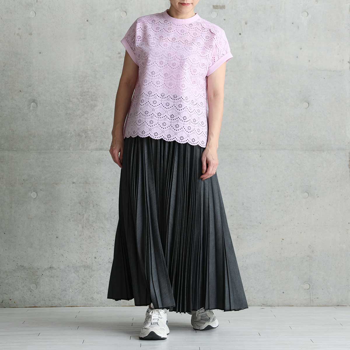 C-BL-88 Expected delivery in early July "The Secret Garden" French sleeve blouse LILAC