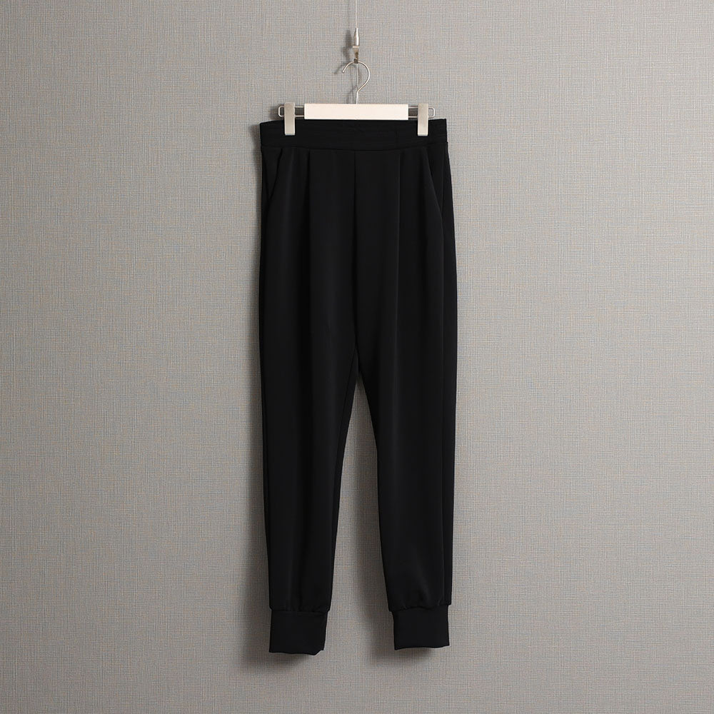 C-PT-51「Drape knit」Easy jogger pants BLACK