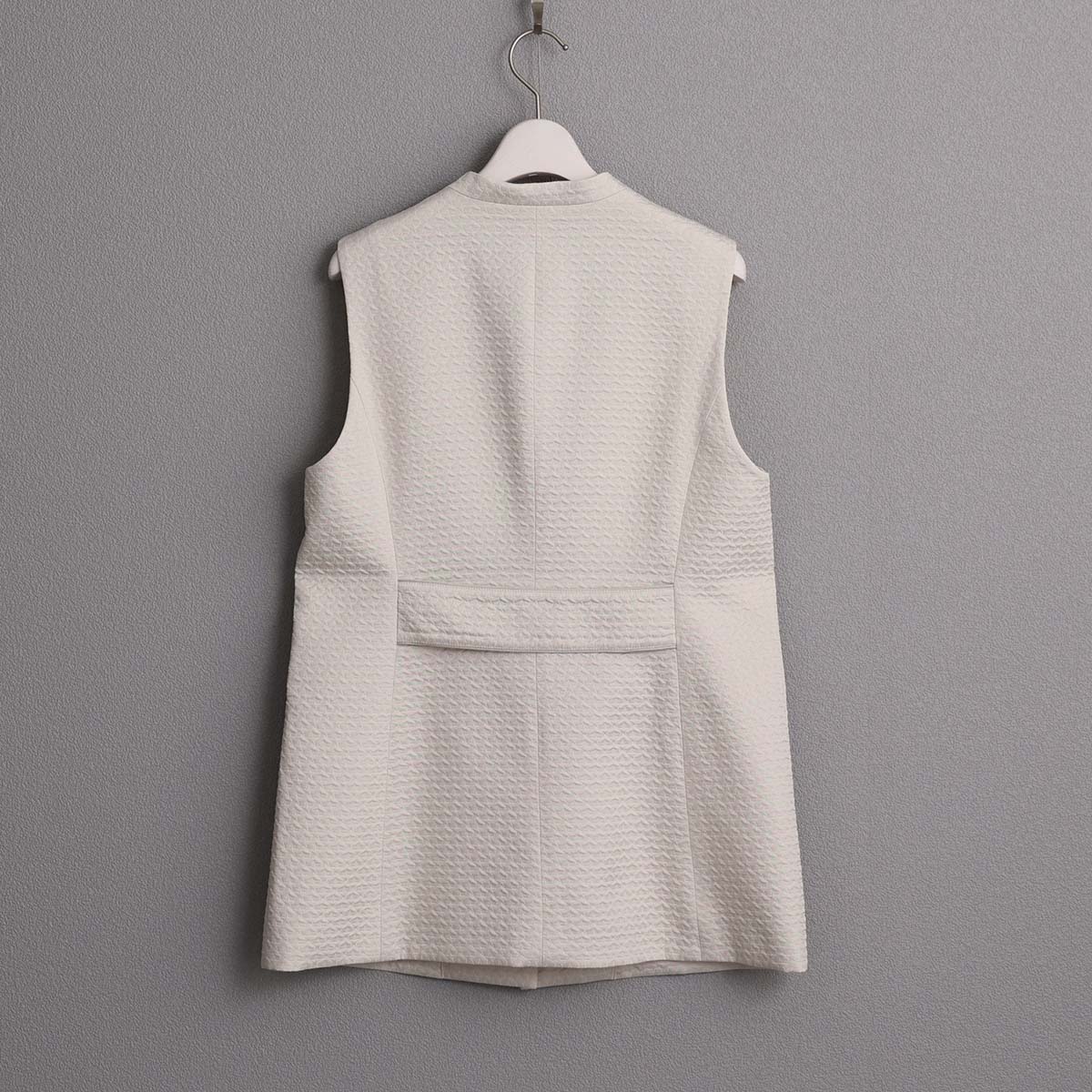 C-VT-08『Stella matelasse』 Short gilet ECRU