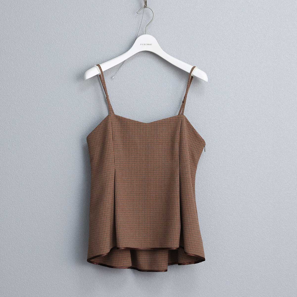 8月下旬~9月上旬お届け予定 F-BL-01 「Worsted twill」Camisole blouse
