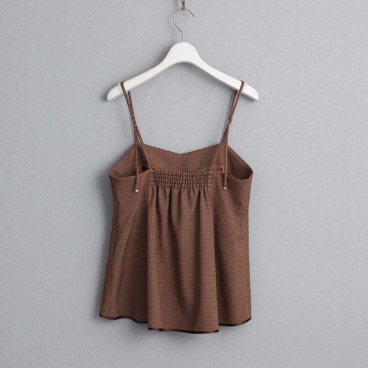 8月下旬~9月上旬お届け予定 F-BL-01 「Worsted twill」Camisole blouse