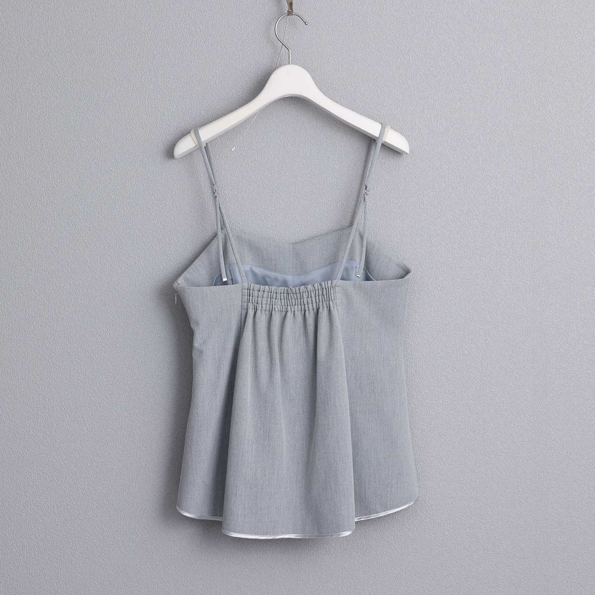 8月下旬~9月上旬お届け予定 F-BL-01 「Worsted twill」Camisole blouse