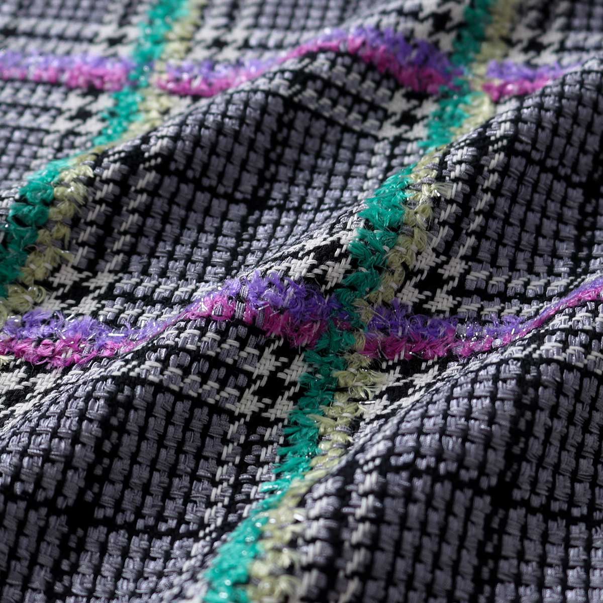 11月下旬~12月上旬お届け予定 F-JK-02 「Feather over plaid」Over chester coat