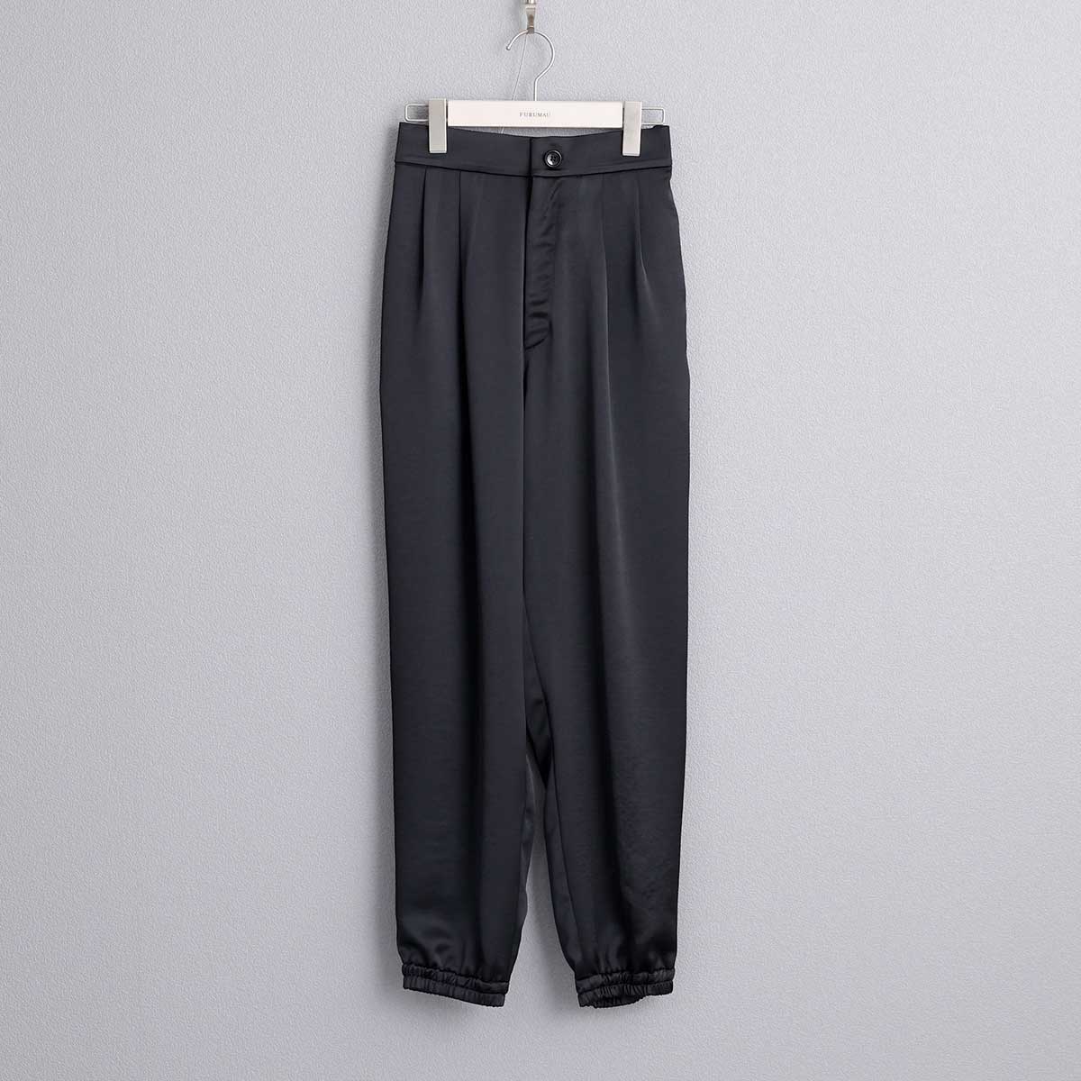 9月下旬~10月上旬お届け予定 F-PT-03「Vintage stretch satin」 Jogger pants