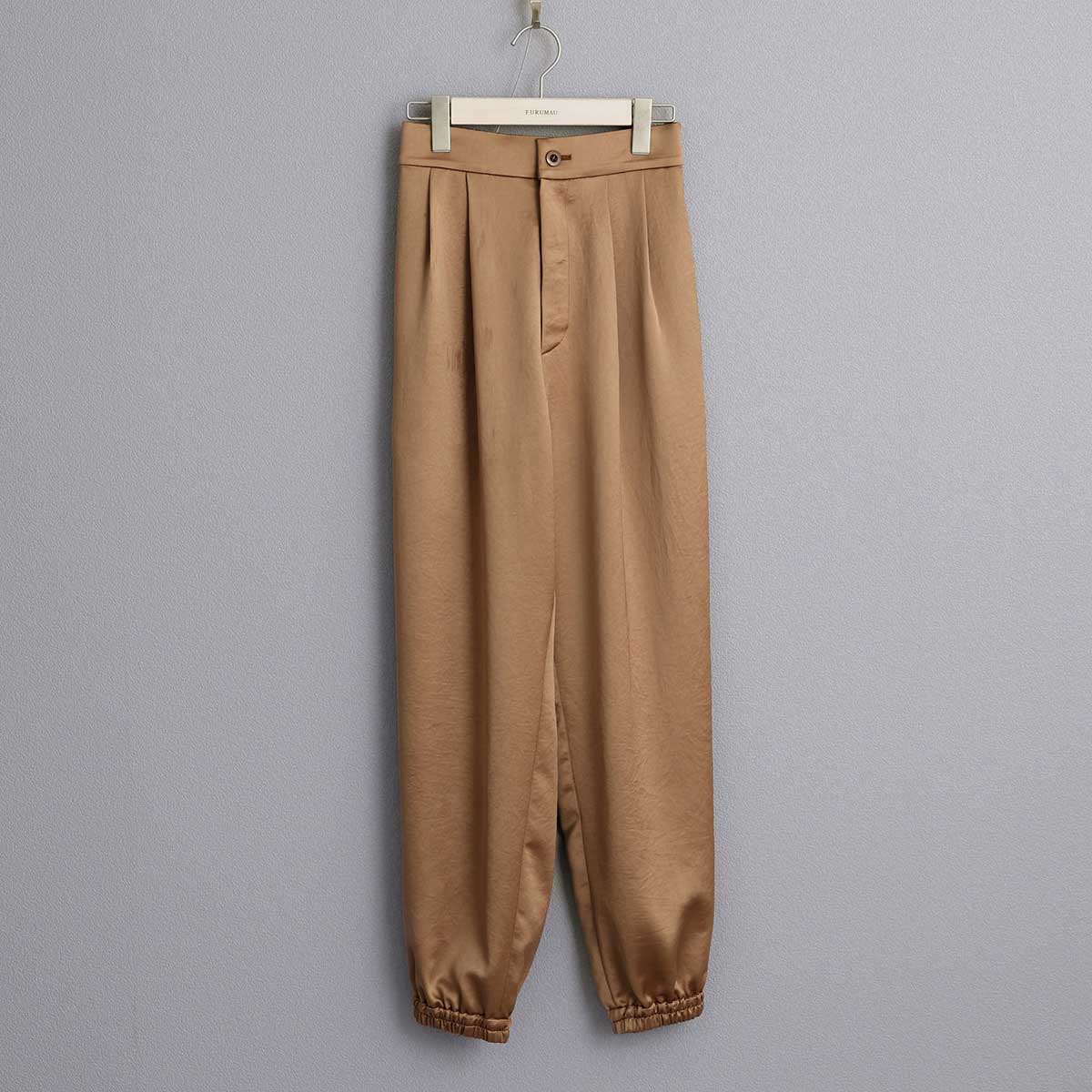 9月下旬~10月上旬お届け予定 F-PT-03「Vintage stretch satin」 Jogger pants