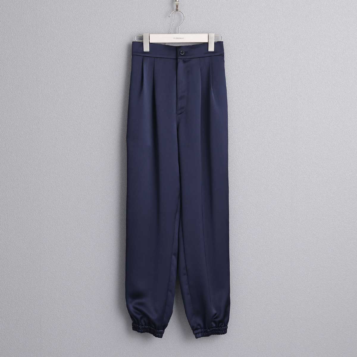 9月下旬~10月上旬お届け予定 F-PT-03「Vintage stretch satin」 Jogger pants