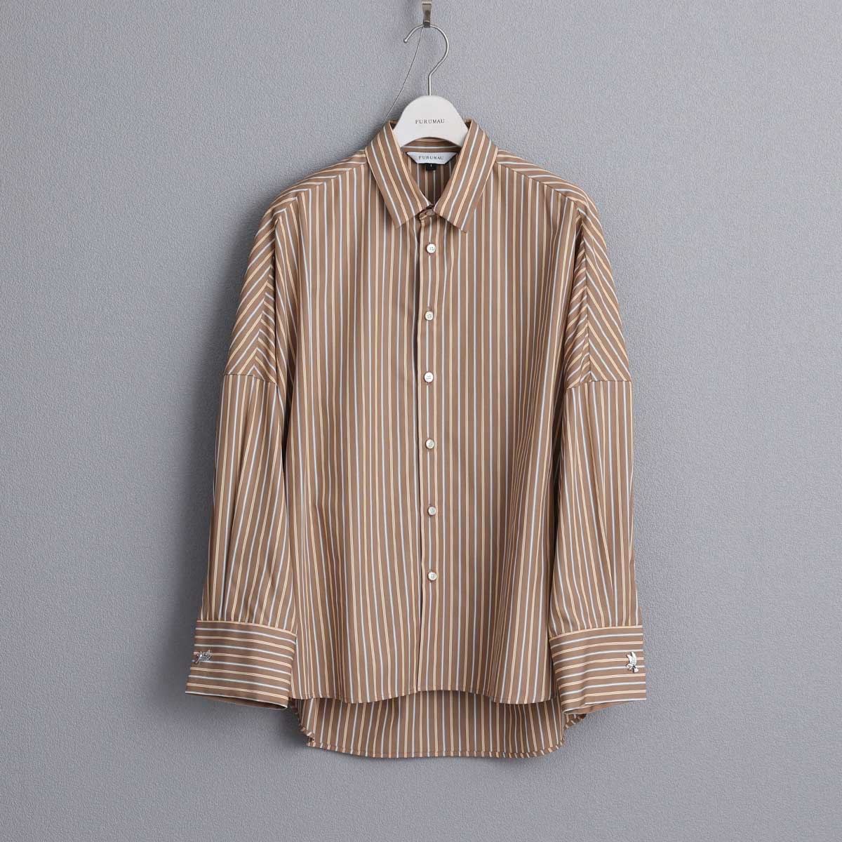 8月上旬~中旬お届け予定 F-SH-01「Multi stripe」Dolman sleeve shirts