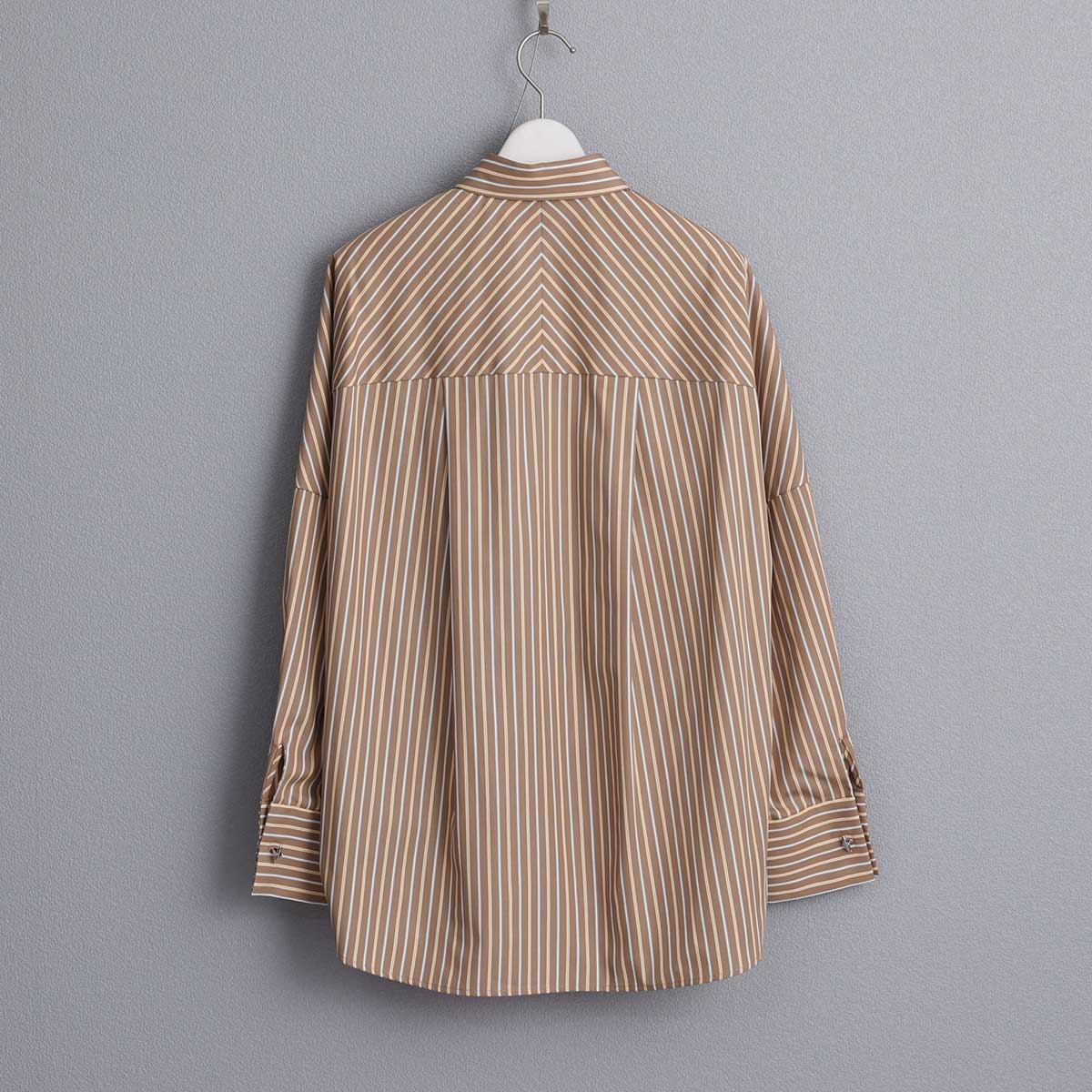 8月上旬~中旬お届け予定 F-SH-01「Multi stripe」Dolman sleeve shirts