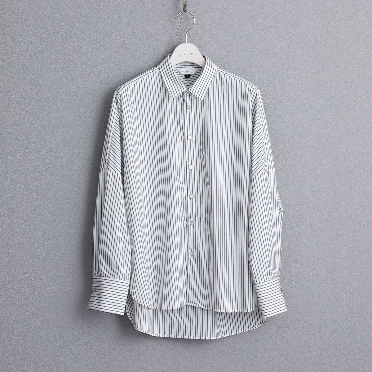 8月上旬~中旬お届け予定 F-SH-01「Multi stripe」Dolman sleeve shirts