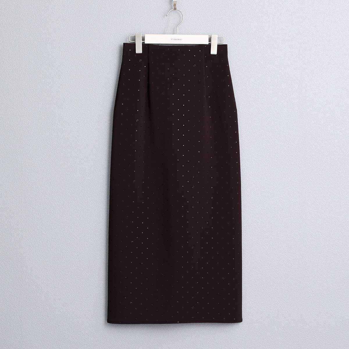 8月下旬~9月上旬お届け予定 F-SK-03「Stella dot knit」Straight skirt