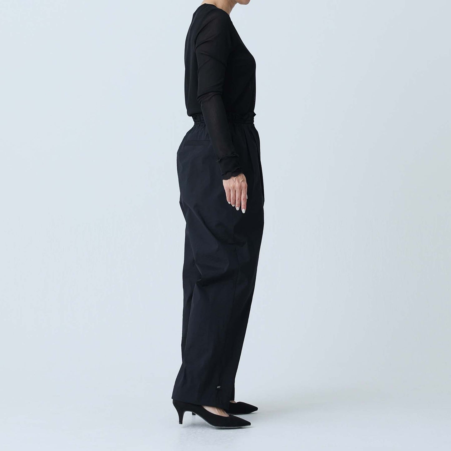 F-PT-07「Éclat Stretch」2way pants BLACK