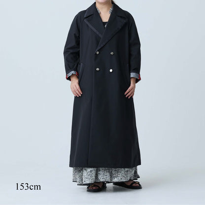 F-JK-10「Three layer」Long coat BLACK