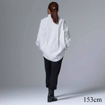 ８月上旬~中旬お届け予定 F-SH-01「Multi stripe」Dolman sleeve shirts