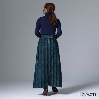 9月下旬~10月上旬お届け予定 F-SK-02「Tyrol Feather」 A-line skirt