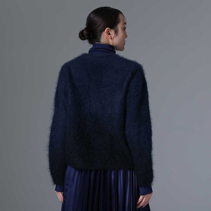 9月下旬~10月上旬お届け予定 F-KN-01「Pure cashmere knit」 V-neck cardigan