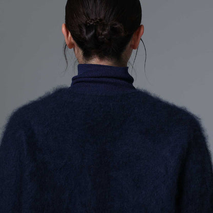 9月下旬~10月上旬お届け予定 F-KN-01「Pure cashmere knit」 V-neck cardigan